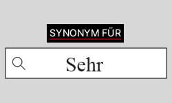 sehr synonym.